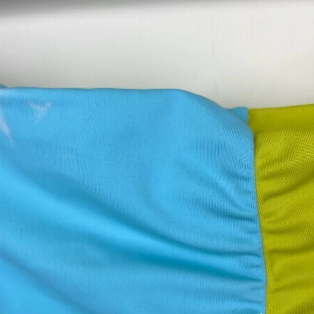 VS Vintage Colorblock Teeny Triangle Top & Bikini Bottom Set Teal/Green